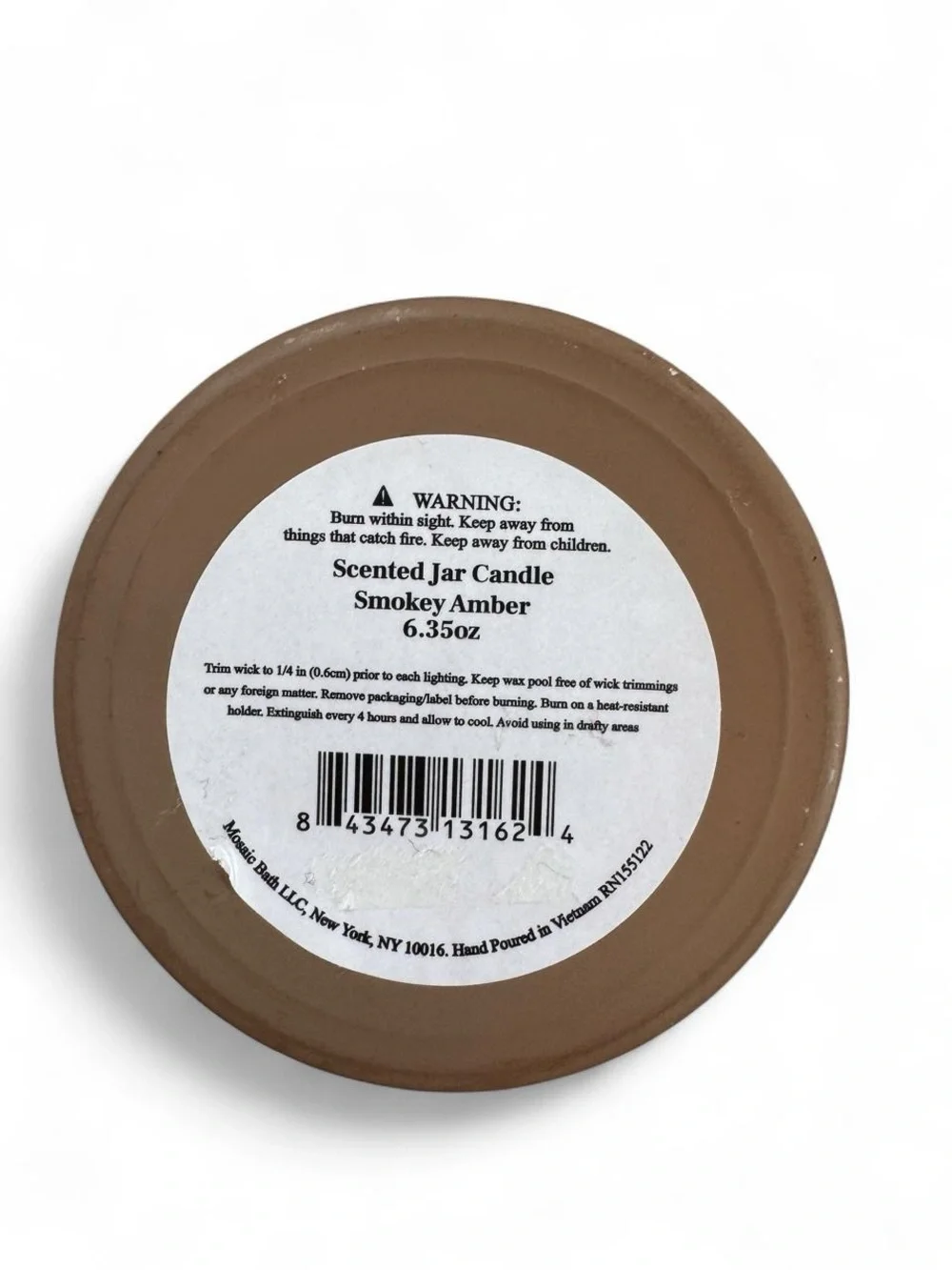 Fleur + Ares Smokey Amber Scented Candle